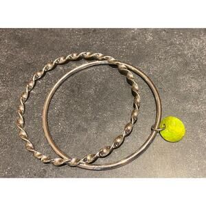 Bangles Silver Bracelets Lot Of 2 Women’s